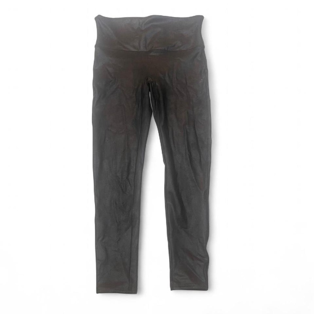 Spanz‎ black faux leather leggings